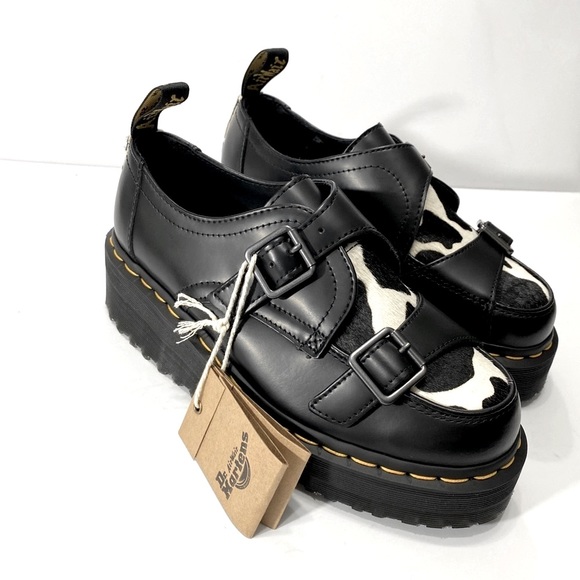 NEW DR MARTENS SIDNEY HAIR ON CREEPER PLATFORM - Picture 4 of 12